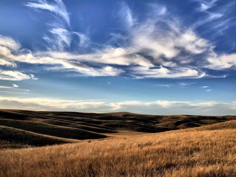 South Dakota Prairie Framed Mini Canvas Print