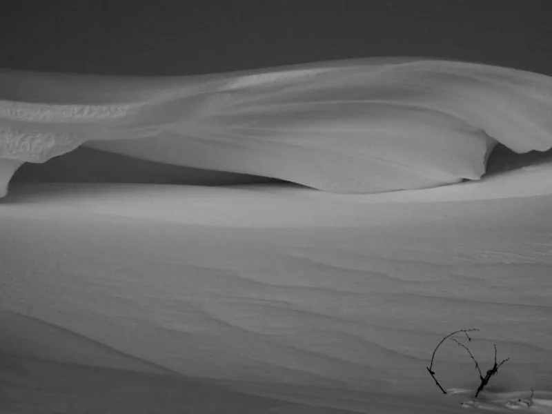 Wind Carved Snow Drift Custom Print