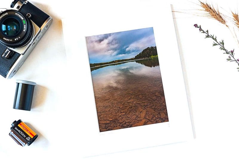 Deerfield Lake 5x7 Matted Print