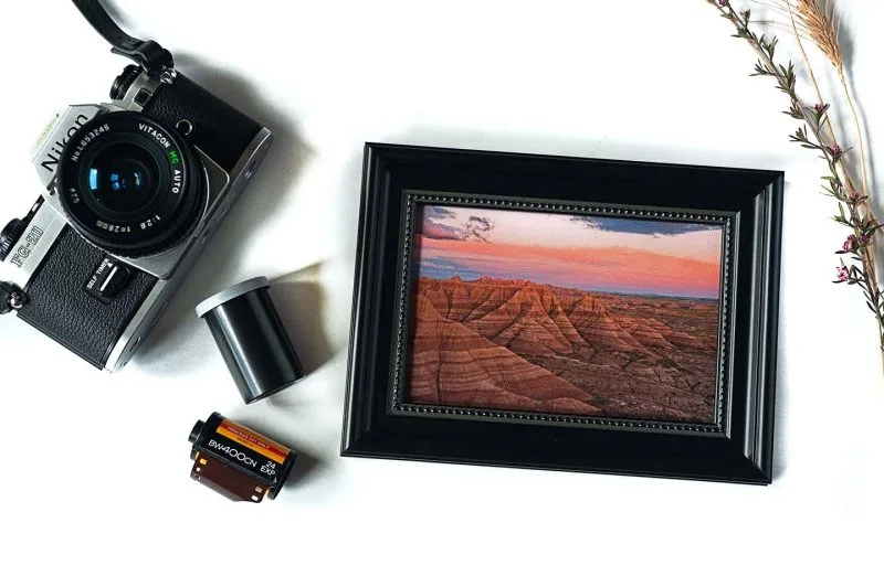 End of Day Framed Mini Canvas Print