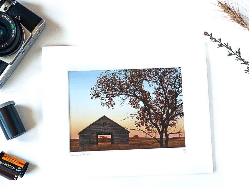 Granary in Fall 5×7 Matted Print