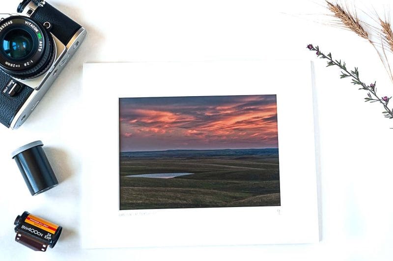 Last Light at Okaton 5x7 Matted Print
