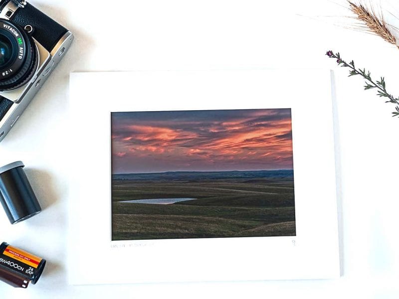 Last Light at Okaton 5×7 Matted Print