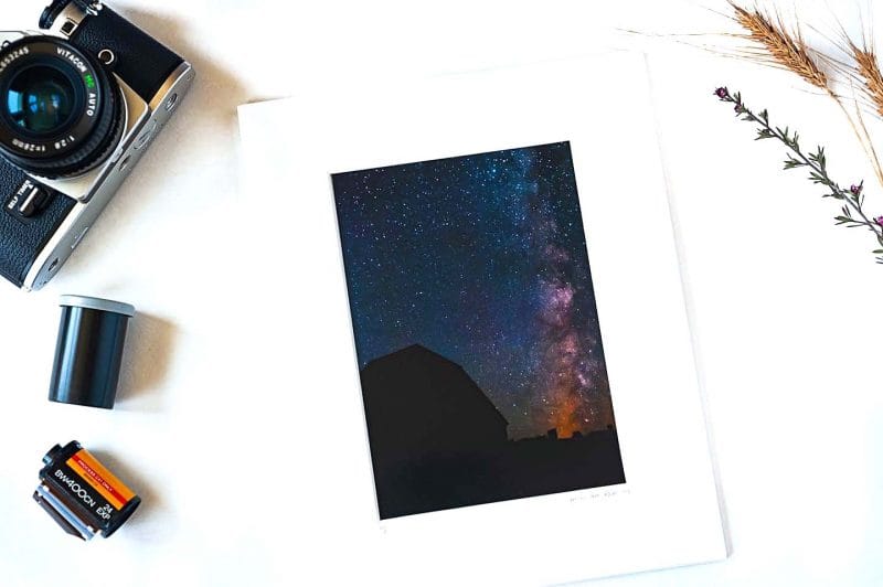 Milky Way Barn 5x7 Matted Print