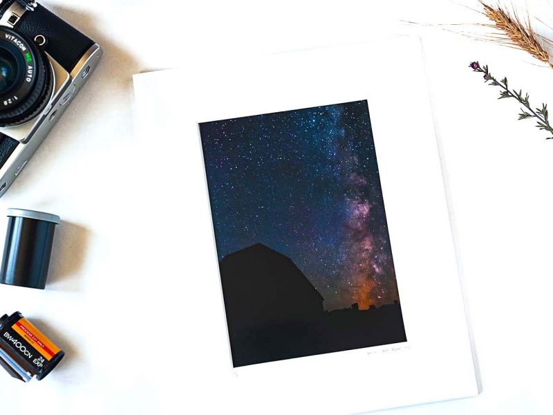 Milky Way Barn 5×7 Matted Print