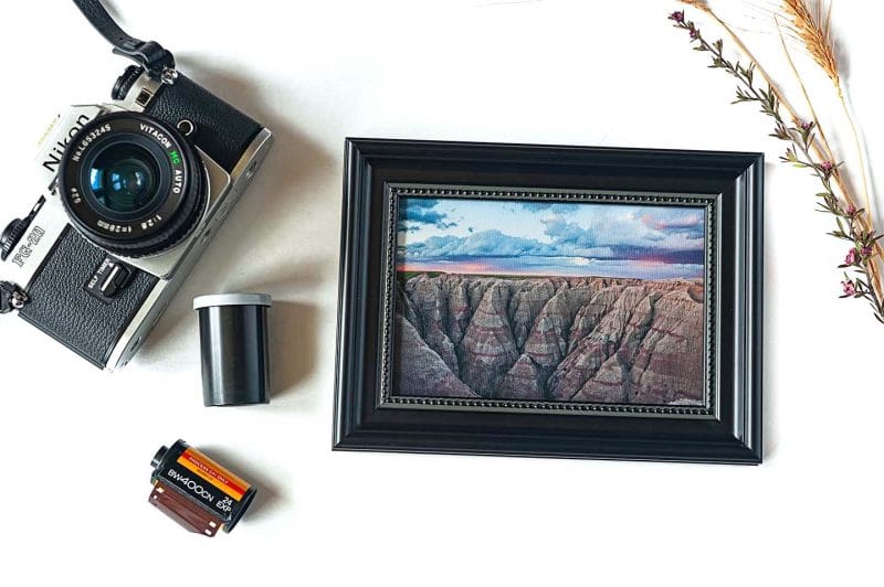 Pink Framed Mini Canvas Print