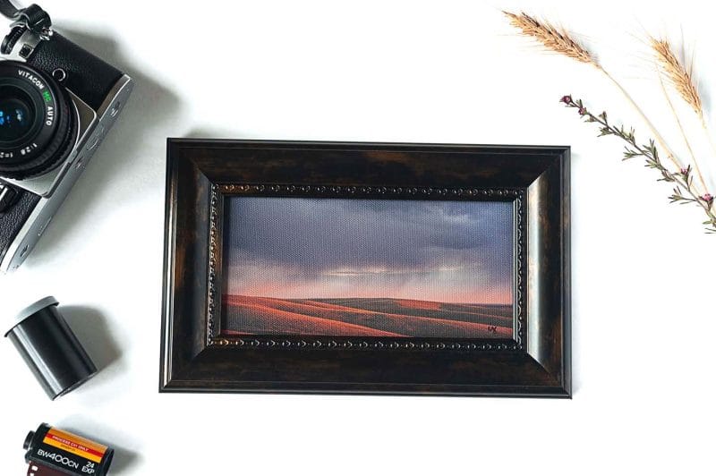 Purple Storm Framed Mini Canvas Print