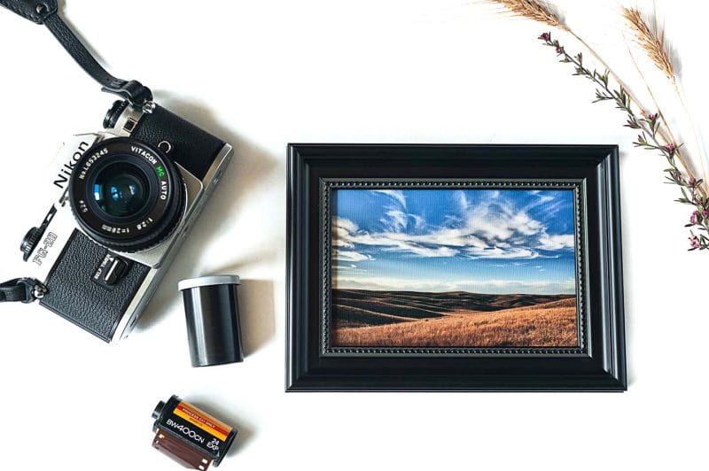 South Dakota Prairie Framed Mini Canvas Print