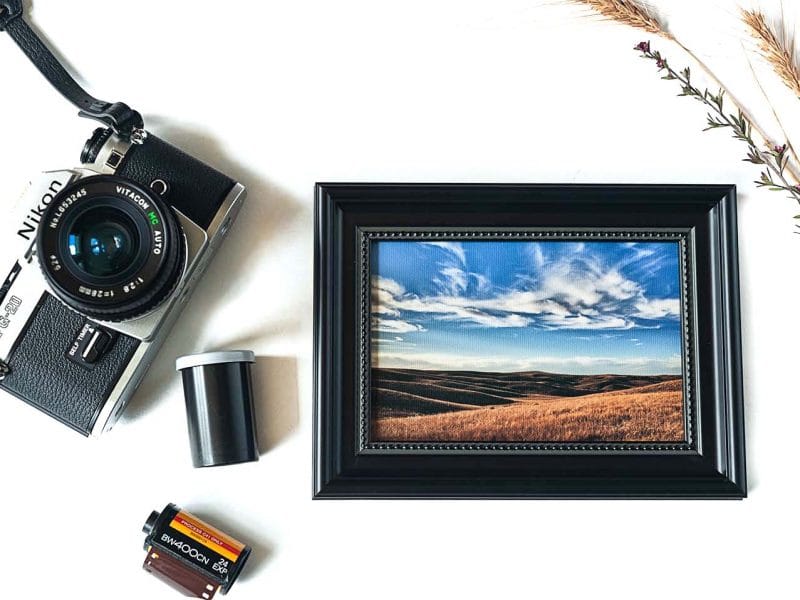 South Dakota Prairie Framed Mini Canvas Print