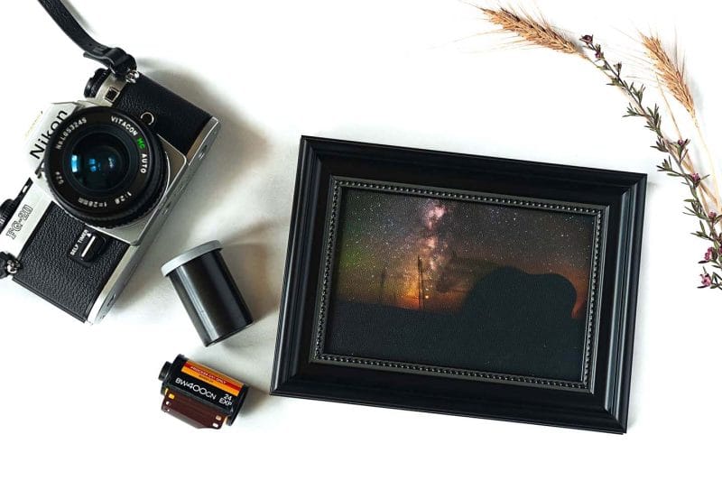 Star Gazing Framed Mini Canvas Print