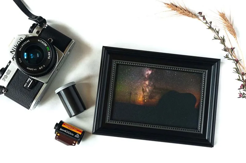Star Gazing Framed Mini Canvas Print