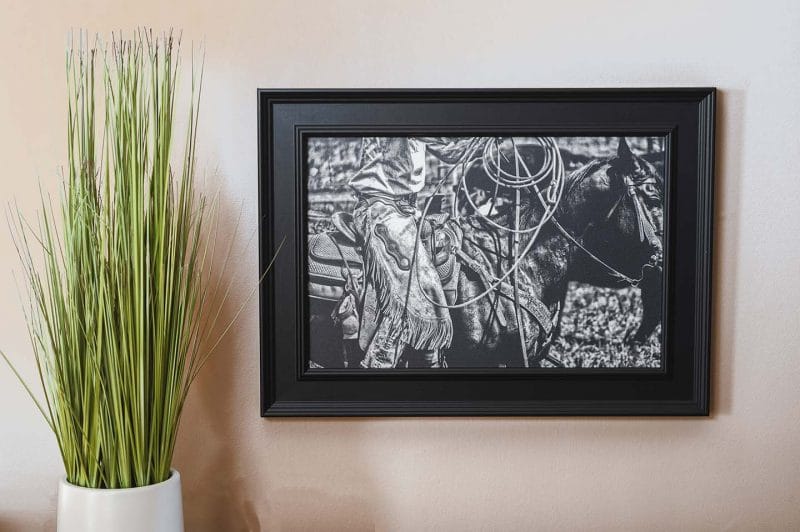 Authentic Cowgirl 10X15 Framed Giclee Canvas