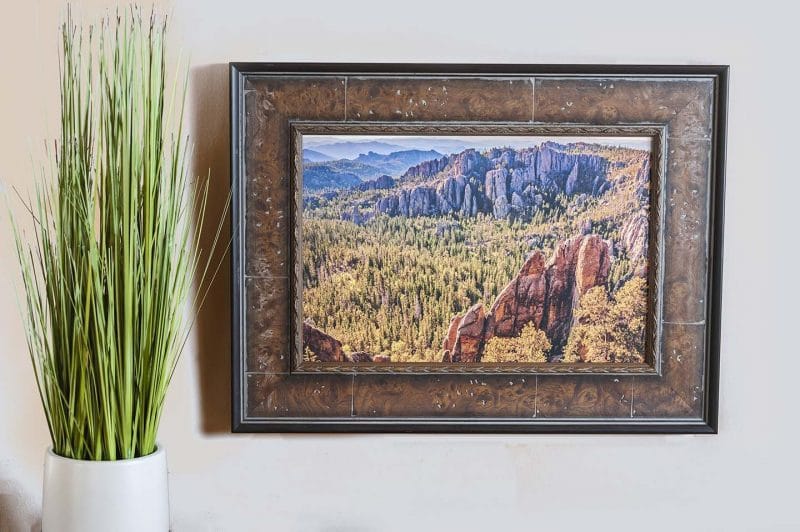 Black Hills 10x15 Framed Giclee Canvas Print