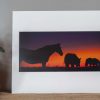 Into the Sunset 8x17.5 Matted Print
