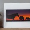 Into the Sunset 8x17.5 Matted Print