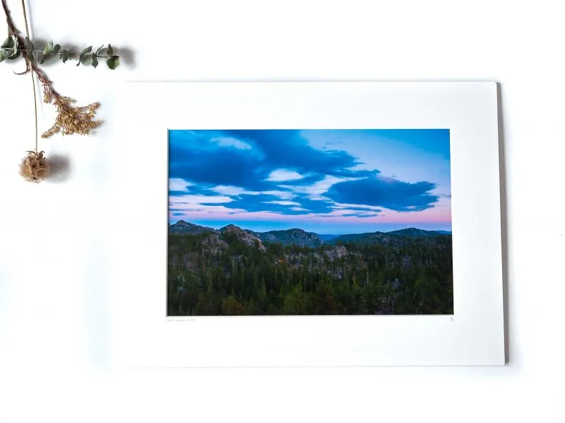 Light Over the Hills 8×12 Matted Print