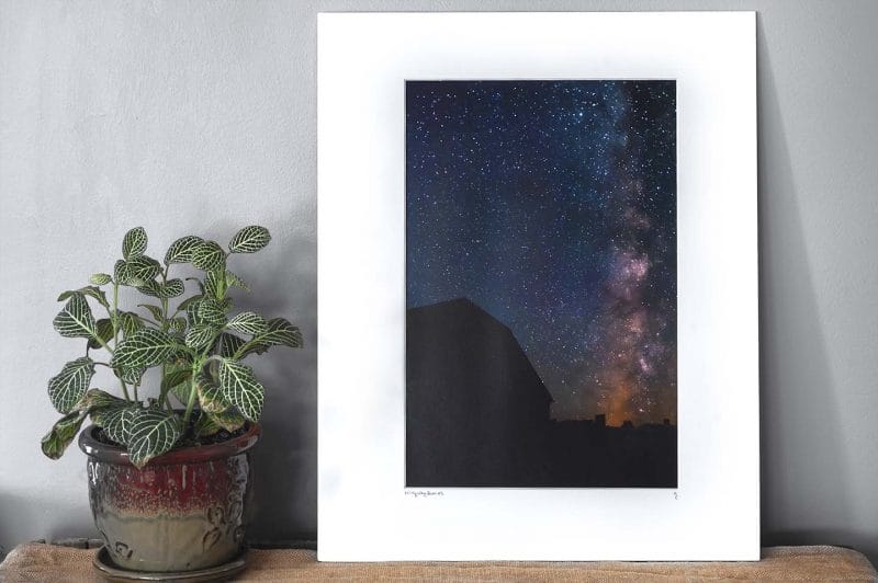 Milky Way Barn 10x15 Matted Print