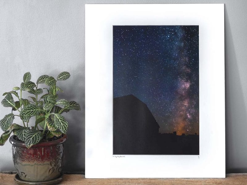 Milky Way Barn 10×15 Matted Print