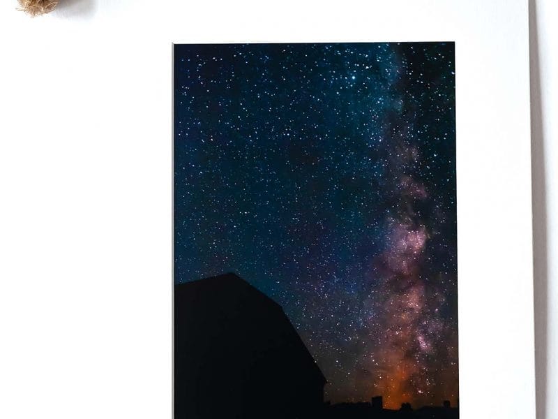 Milky Way Barn 8×12 Matted Print