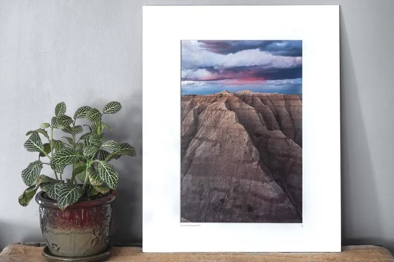 Mountainous Badlands 10x15 Matted Print