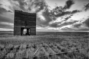 B & W Clouds from the Prairie