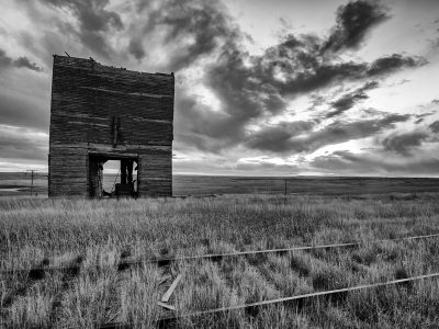 B & W Clouds from the Prairie