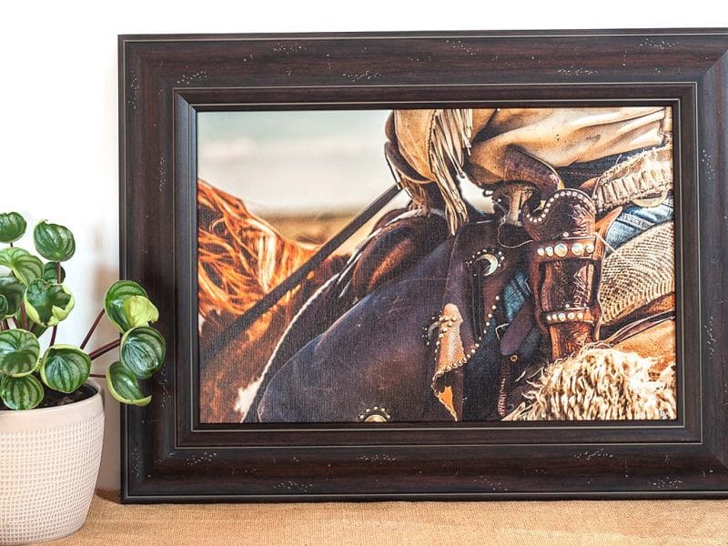 Buckaroo 12×18 Framed Giclee Canvas Print