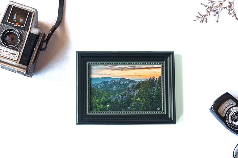 A Hike in the Hills Framed Mini Canvas Print