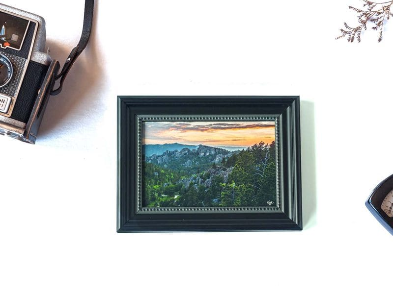 A Hike in the Hills Framed Mini Canvas Print