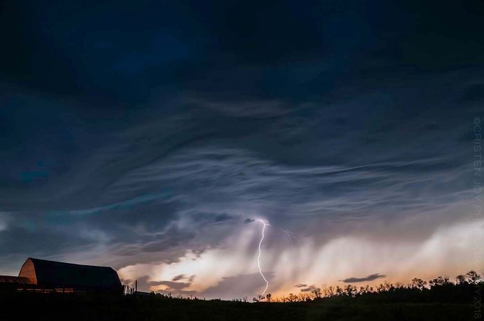 Lightning Barn © Cristen J. Roghair http://cristenjoyphotography.com